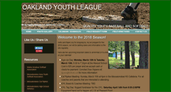 Desktop Screenshot of oaklandyouthleague.com